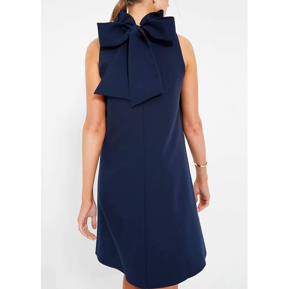 Tuckernuck Dresses & Skirts - NWT Tuckernuck Women's Navy Blue Blythe Bow Shift Dress Size Extra Small Preppy